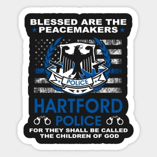 Hartford Police  – Blessed Are The PeaceMakers Sticker